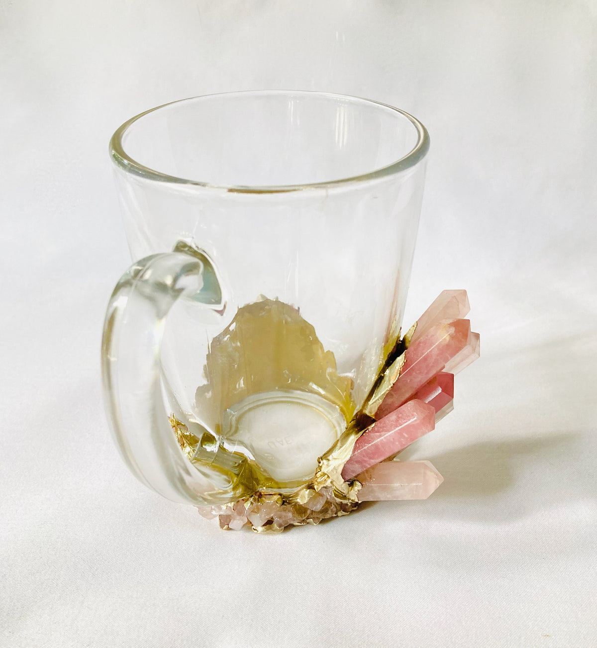 Rose Quartz Point Coffee and Tea Glass, 11 oz, picture 3 of 5
