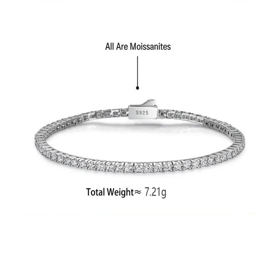 Moissanite Tennis Bracelet, picture 2 of 8