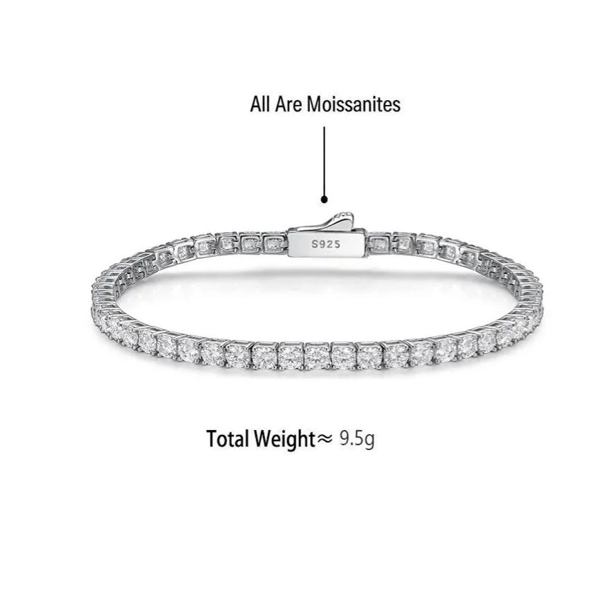 Moissanite Tennis Bracelet, picture 3 of 8