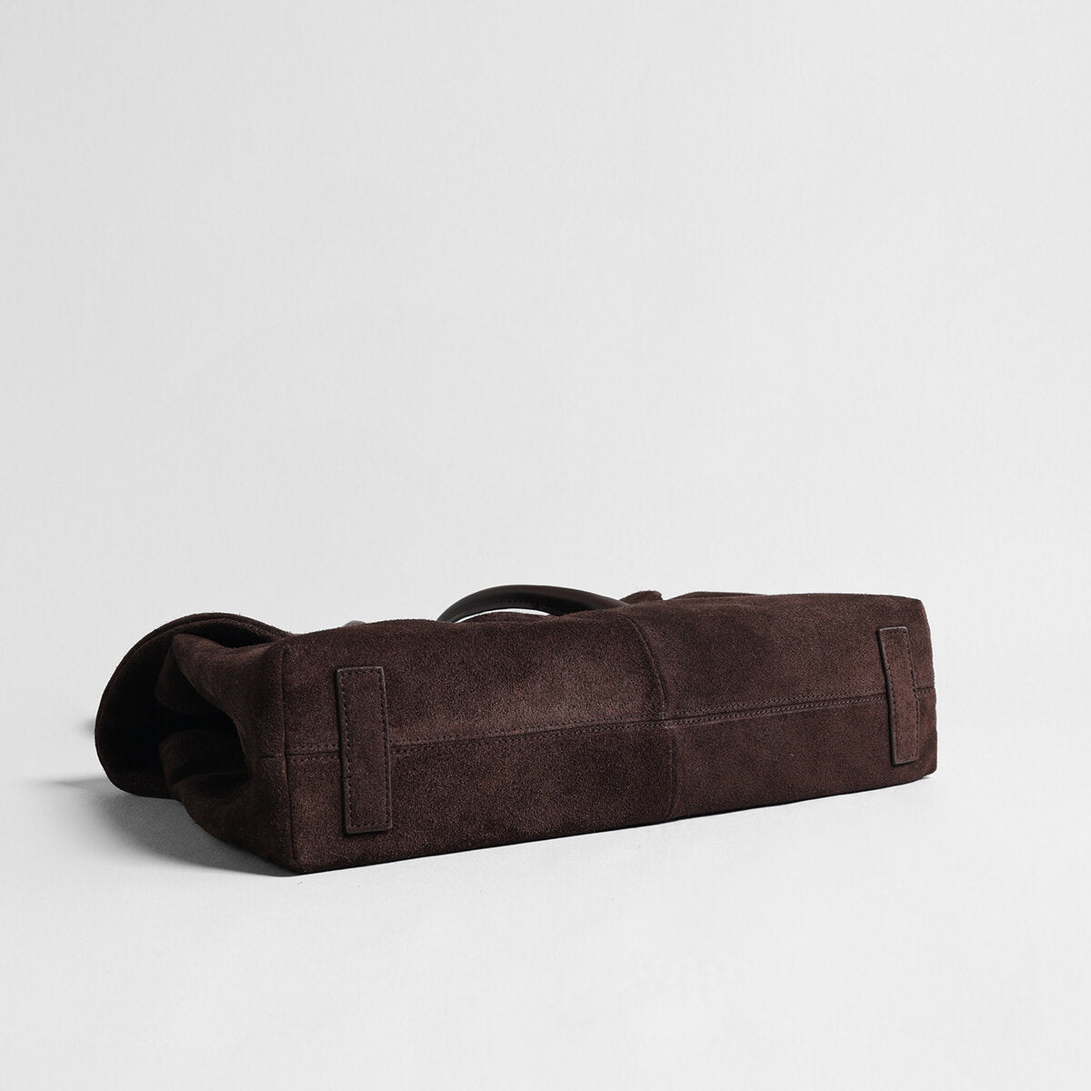 Oversized Leather Tote Bag with Knotted Handle, picture 4 of 7