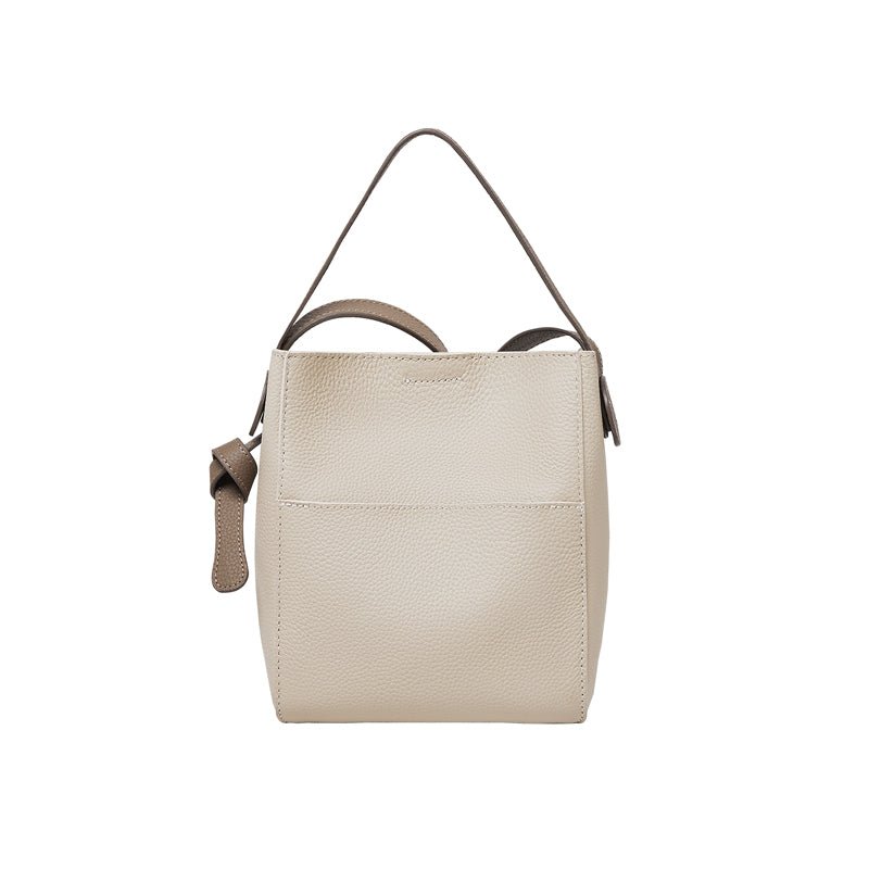 Pebbled Leather Bucket Bag, picture 4 of 8