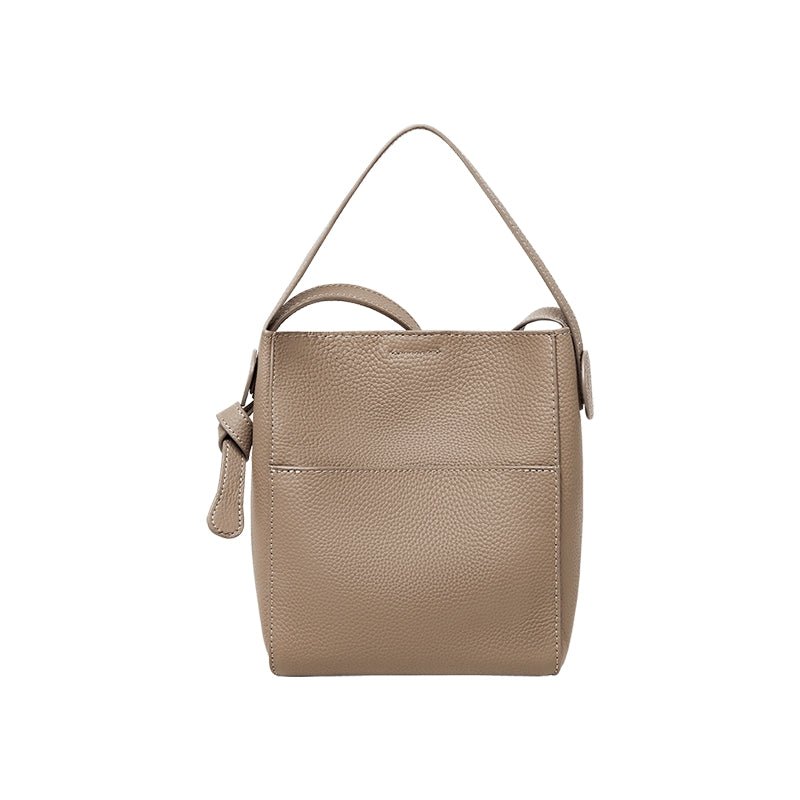 Pebbled Leather Bucket Bag, picture 3 of 8