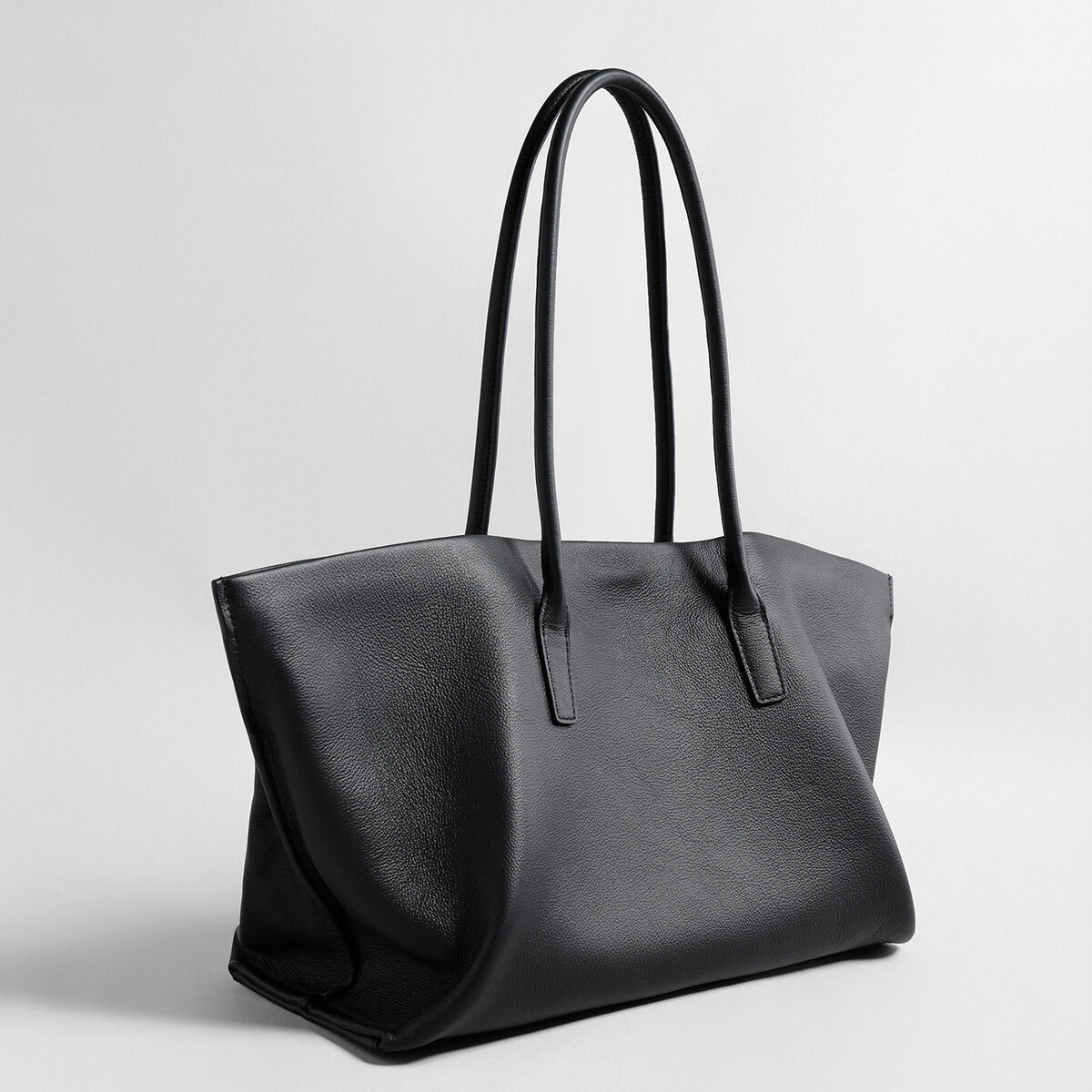 Pebbled Leather Wing Tote Bag, picture 4 of 7