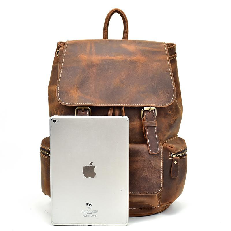 Hagen Vintage Leather Backpack, picture 4 of 8