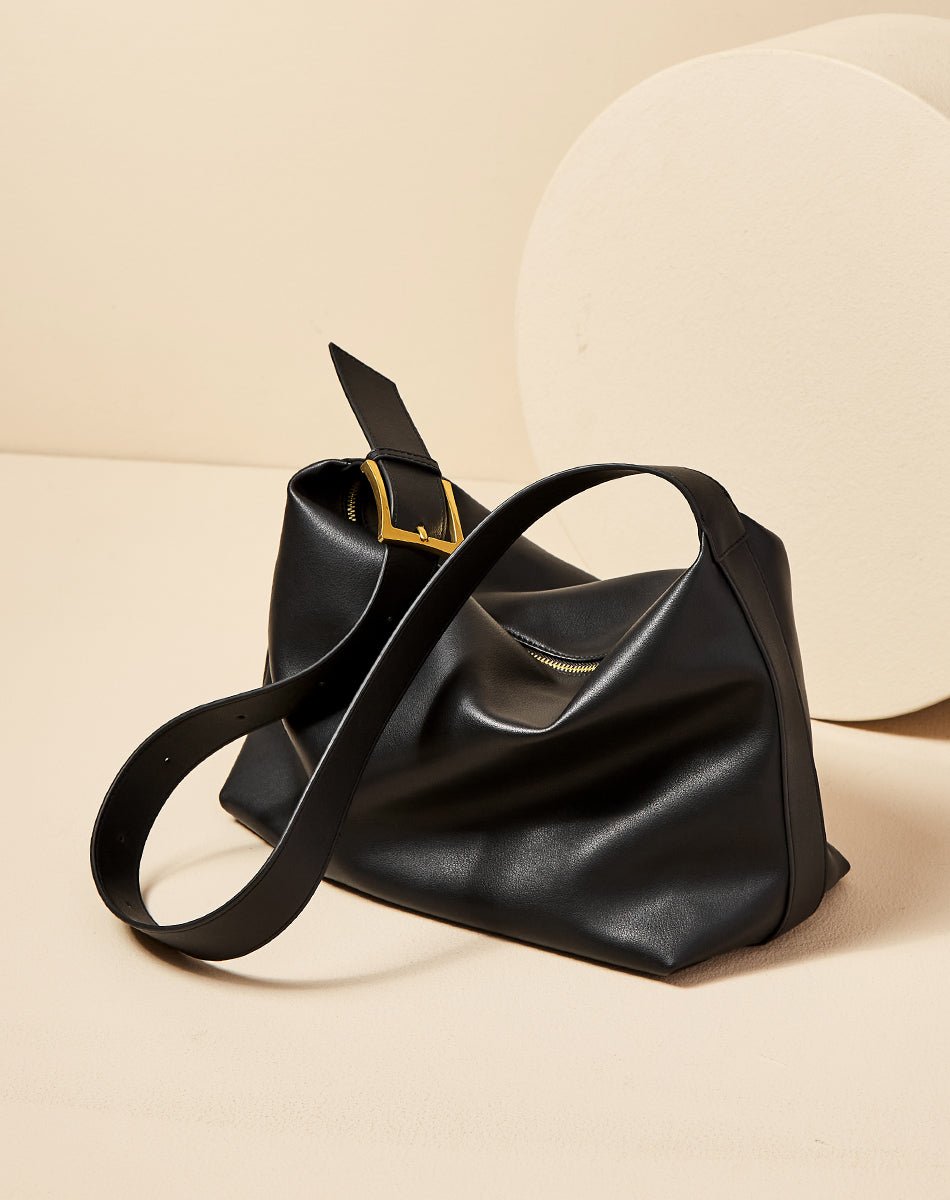 Soft Leather Slouch Shoulder Hobo Bag, picture 2 of 8