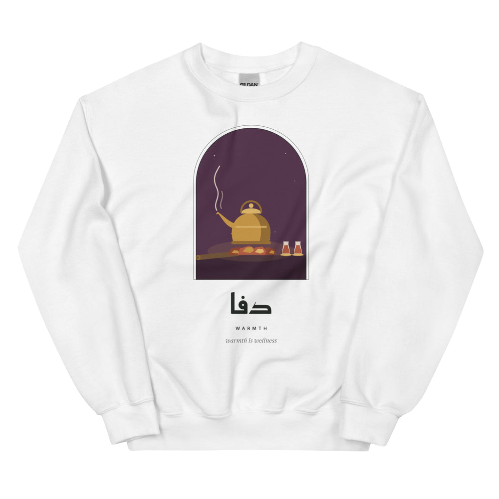 Warmth Sweatshirt in white, front view