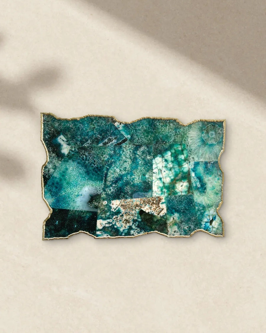 Composite Green Agate Cheese Board, 10 x 15 Inch