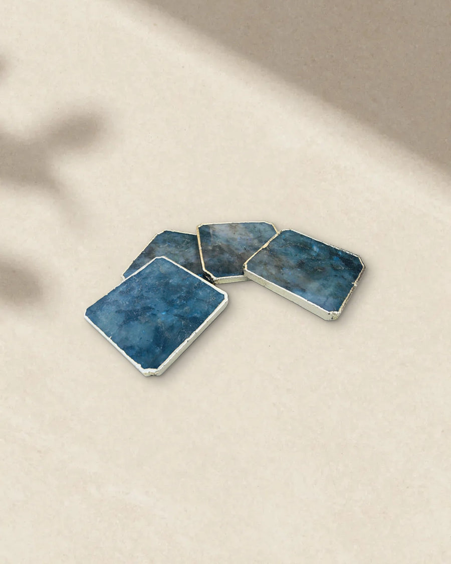 Labradorite Natural Edge Coasters