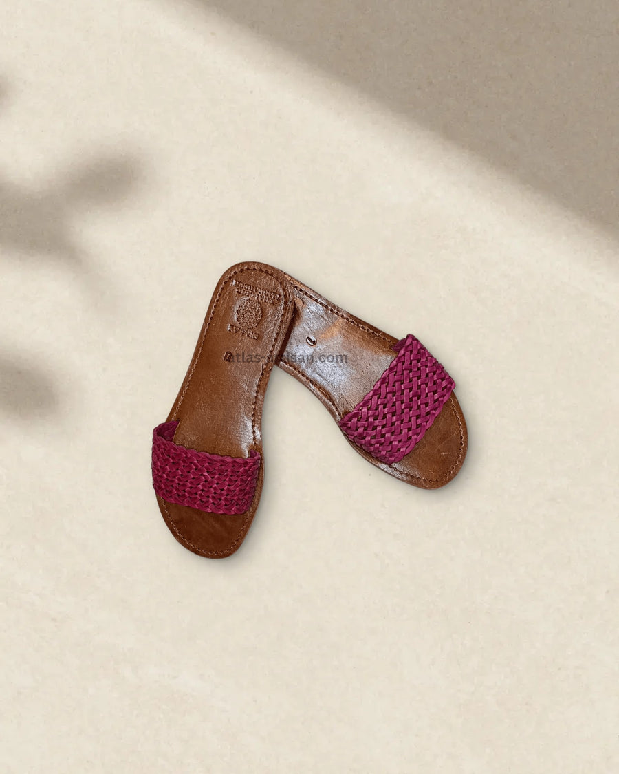 Ballad Leather Sandals in Mauve