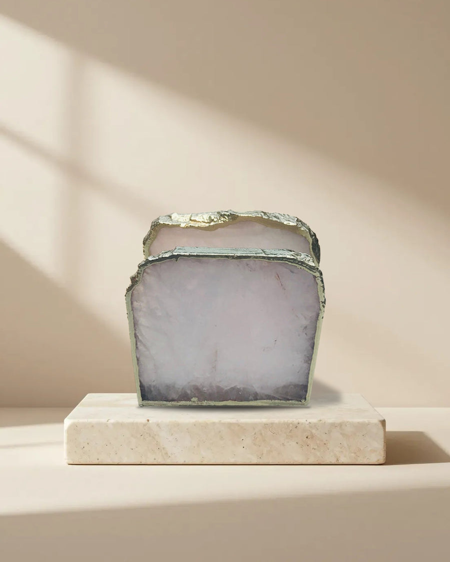Rose Quartz Napkin Holder