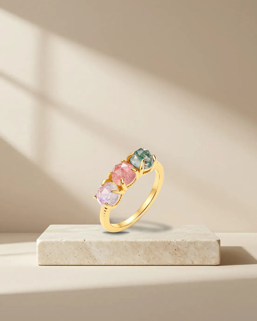 Coloured Stone Statement Ring