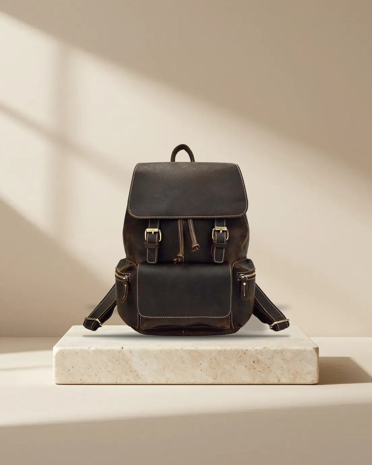 Hagen Vintage Leather Backpack, picture 8 of 8
