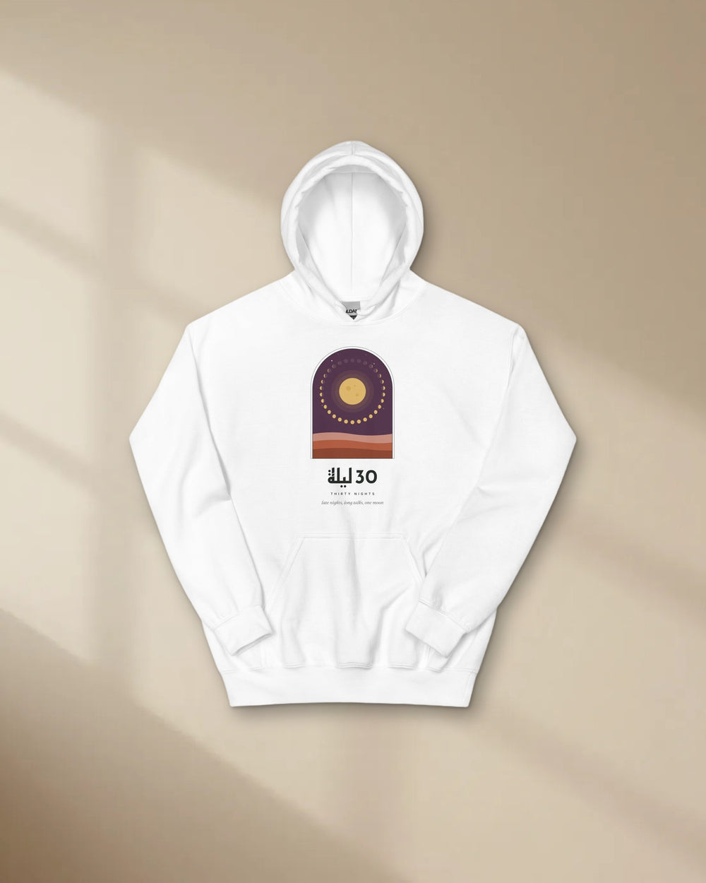 Thirty Nights Hoodie in white